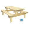 Table pique-nique Hanovre rallongée 230 cm - PMR