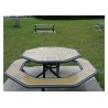 Table pique nique octogonale Horizon stratifié compact