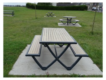 Table pique nique Horizon stratifié compact