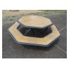 Table pique nique octogonale Horizon stratifié compact