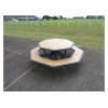 Table pique nique octogonale Horizon stratifié compact