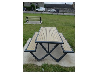 Table pique nique Horizon stratifié compact