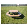Table pique nique octogonale Horizon stratifié compact