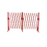 Barrière extensible acier 4m - rouge/blanc - BAR4000