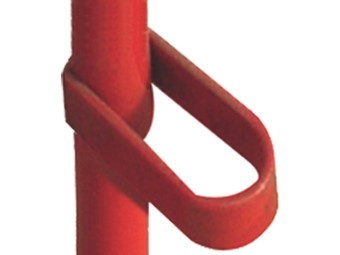 Barrière chantier en acier rouge et blanc - vendu par 5