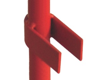 Barrière chantier en acier rouge et blanc - vendu par 5