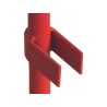 Barrière chantier en acier rouge et blanc - vendu par 5