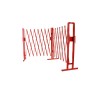 Barrière extensible acier 4m - rouge/blanc - BAR4000