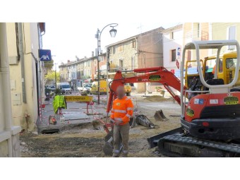 Barrière chantier en acier rouge et blanc - vendu par 5