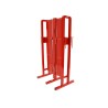 Barrière extensible acier 4m - rouge/blanc - BAR4000