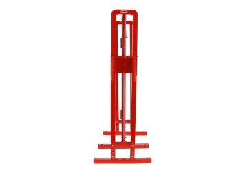 Barrière extensible acier 4m - rouge/blanc - BAR4000