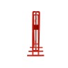 Barrière extensible acier 4m - rouge/blanc - BAR4000