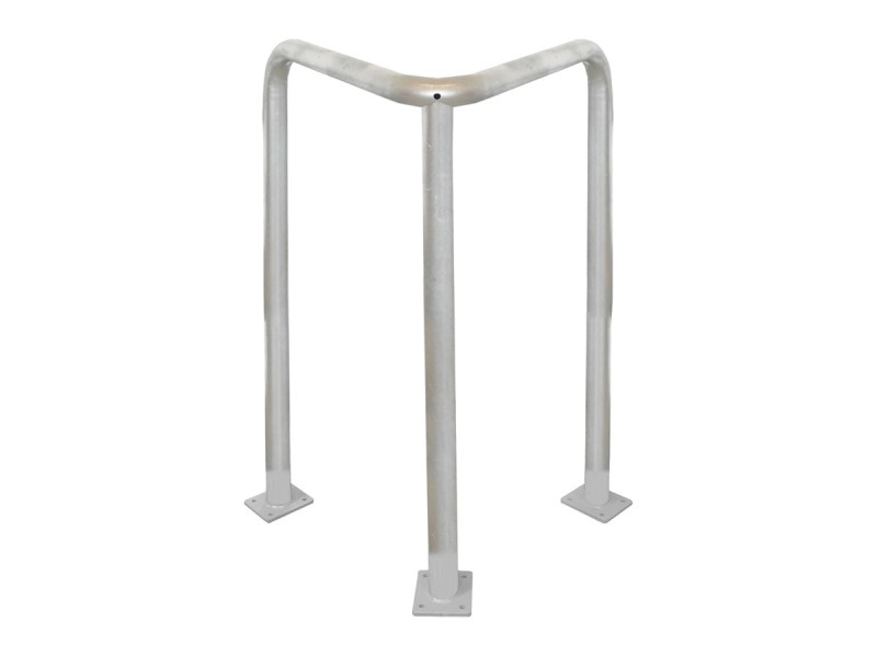 Protection d'angle 3 pieds en acier galvanisé - Ø 76mm - BARA