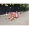 Barrière de regard carré en aluminium 1m - rouge/blanc - BARELEC