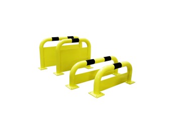 Arceau de protection industriel avec plaque anti encastrement