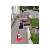 Barrière de regard carré en aluminium 1m - rouge/blanc - BARELEC