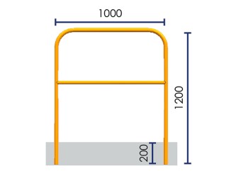Arceau de protection industriel renforcé - Ø 60 mm