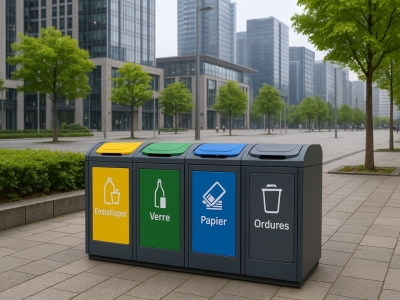 Obligation 2025 : poubelles de tri sélectif dans l’espace public, solutions