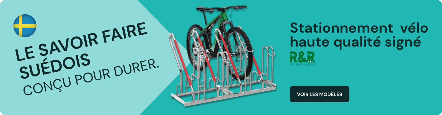 Rack à vélos R&R Nordic – stationnement vélo haute qualité issu du savoir-faire suédois
